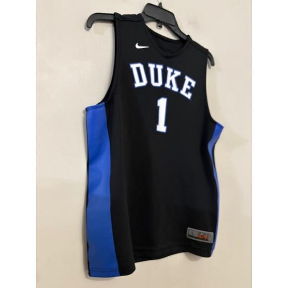 Nike Elite Duke Blue Devils Replica Basketball Jersey #1 Youth Large 12 - 14 New - Picture 3 of 5